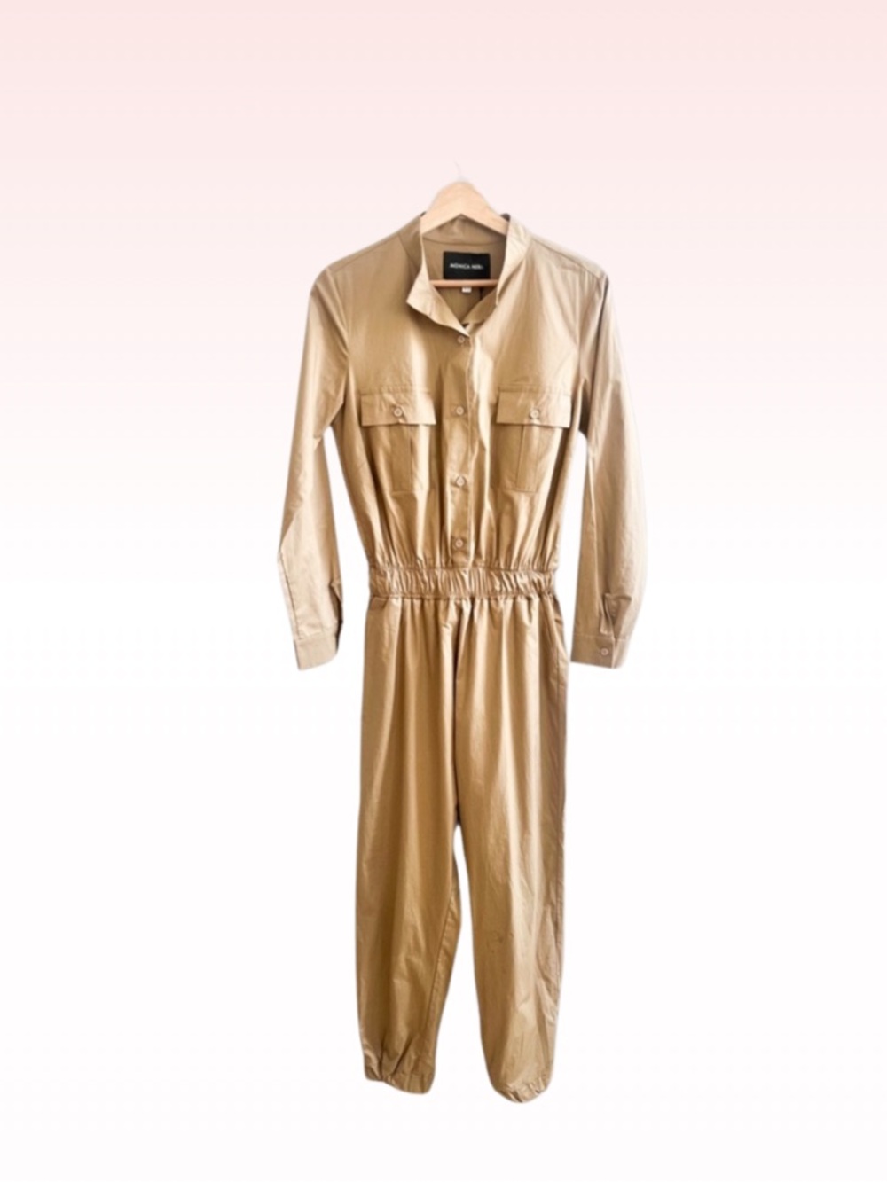Nwt Monica Nera Tan Utility Jumpsuit (Sz Uk 10)